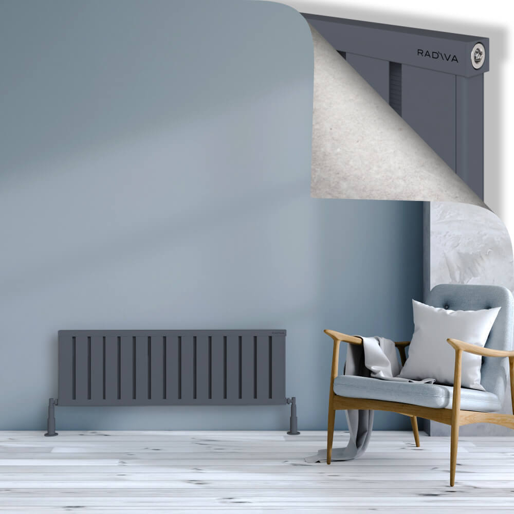 Obi Dekoratif Alüminyum Radyatör 400x1204 Antrasit - 1