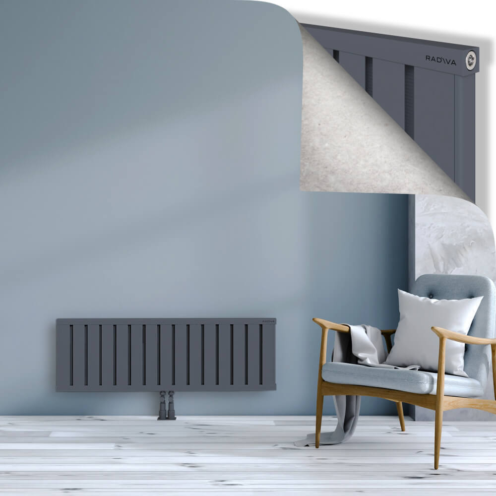 Obi Dekoratif Alüminyum Radyatör 400x1204 Antrasit - 2