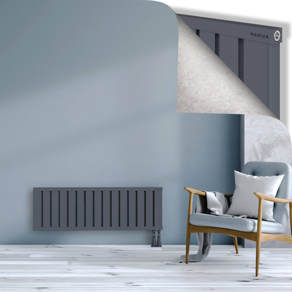 Obi Dekoratif Alüminyum Radyatör 400x1204 Antrasit - 3