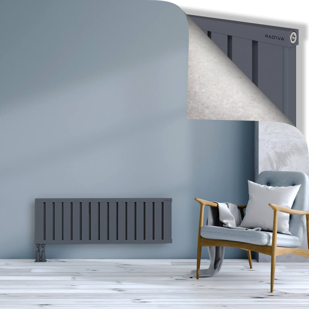 Obi Dekoratif Alüminyum Radyatör 400x1204 Antrasit - 4