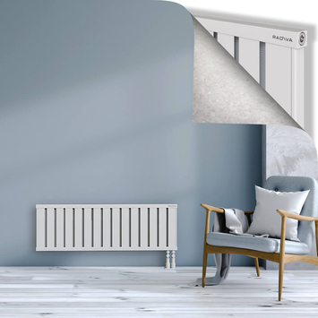 Obi Dekoratif Alüminyum Radyatör 400x1204 Beyaz Alt Sağ 50mm