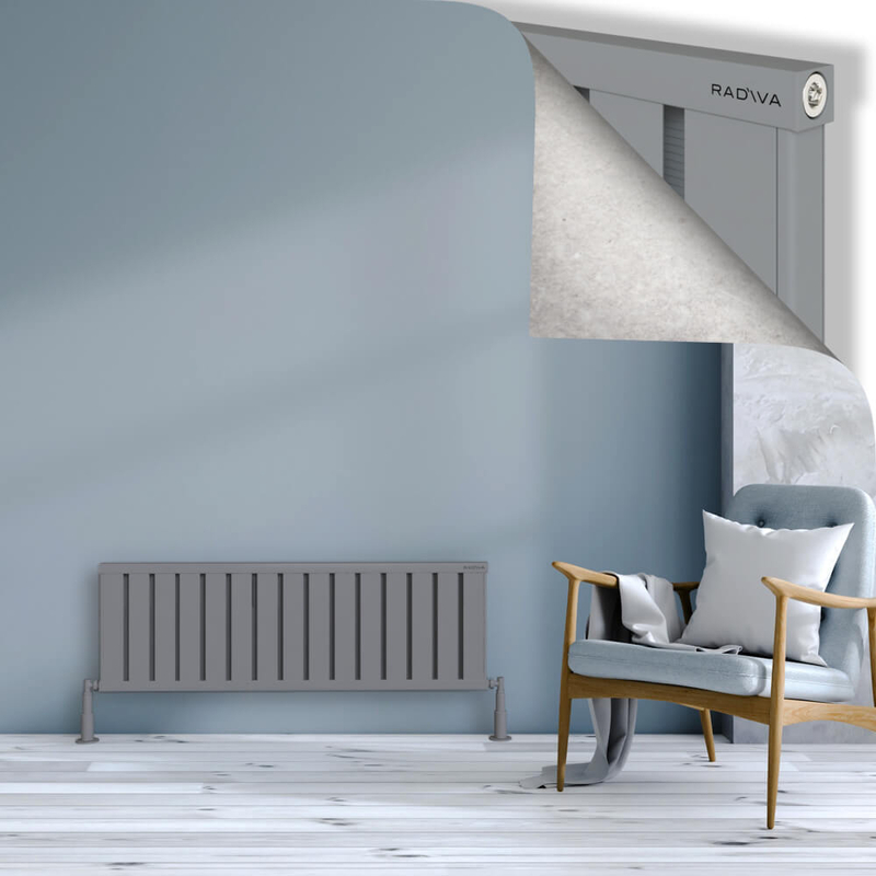 Obi Dekoratif Alüminyum Radyatör 400x1204 Gri 