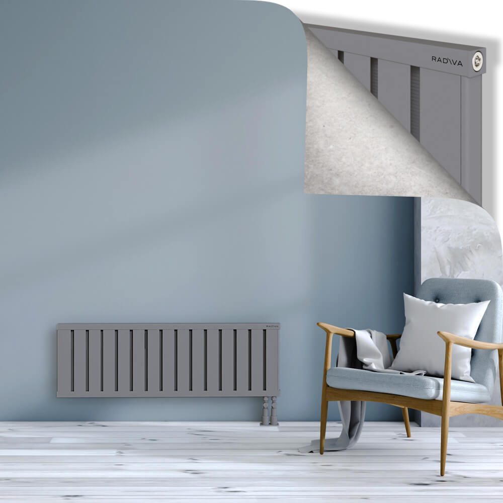 Obi Dekoratif Alüminyum Radyatör 400x1204 Gri - 3
