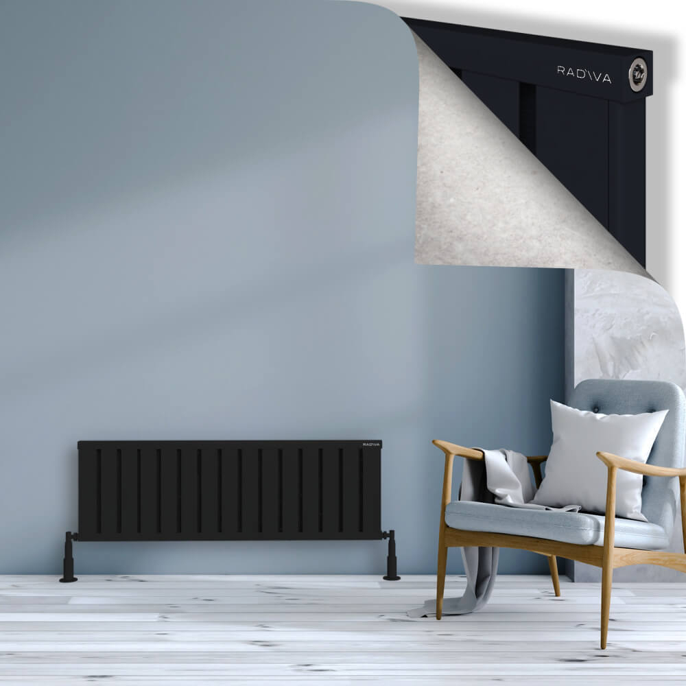 Obi Dekoratif Alüminyum Radyatör 400x1204 Siyah - 1