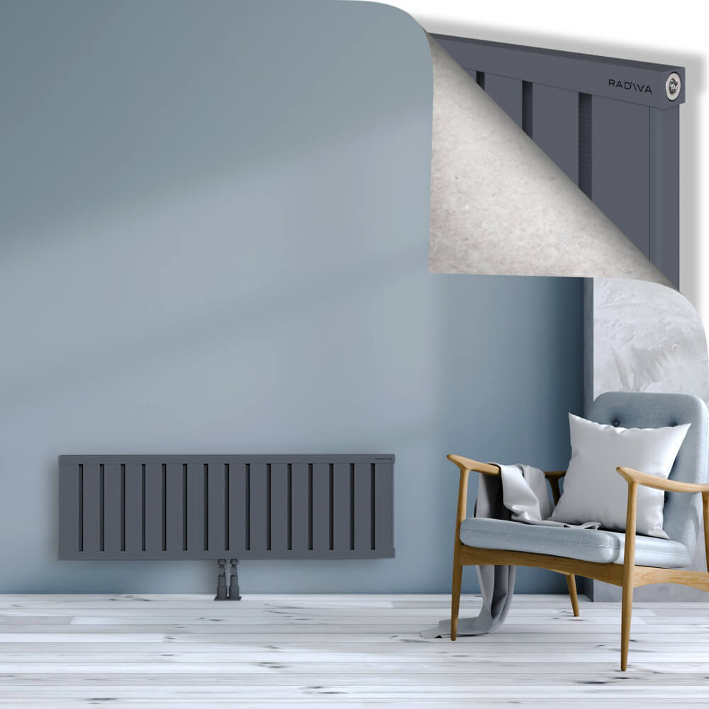 Obi Dekoratif Alüminyum Radyatör 400x1284 Antrasit - 2