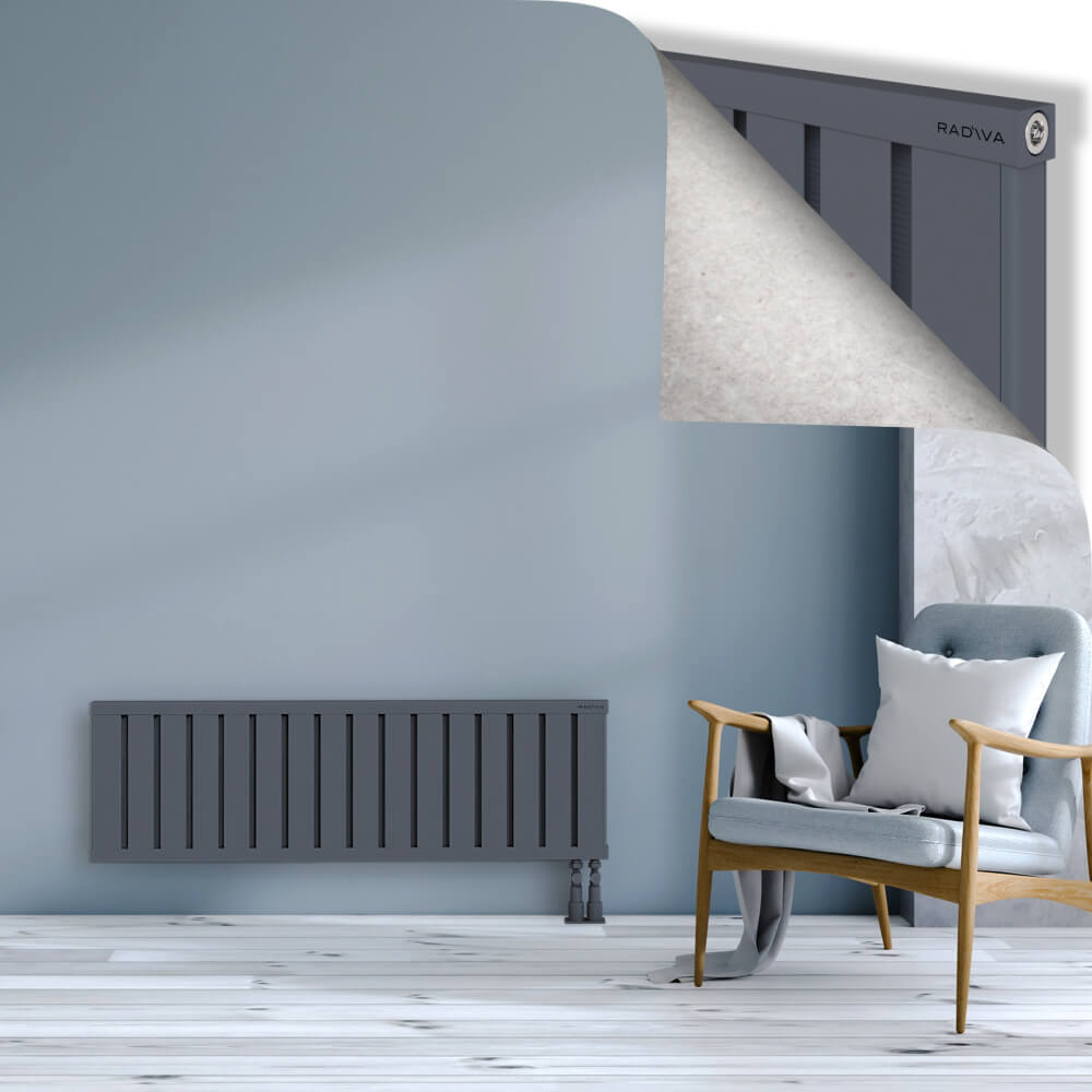 Obi Dekoratif Alüminyum Radyatör 400x1284 Antrasit - 3