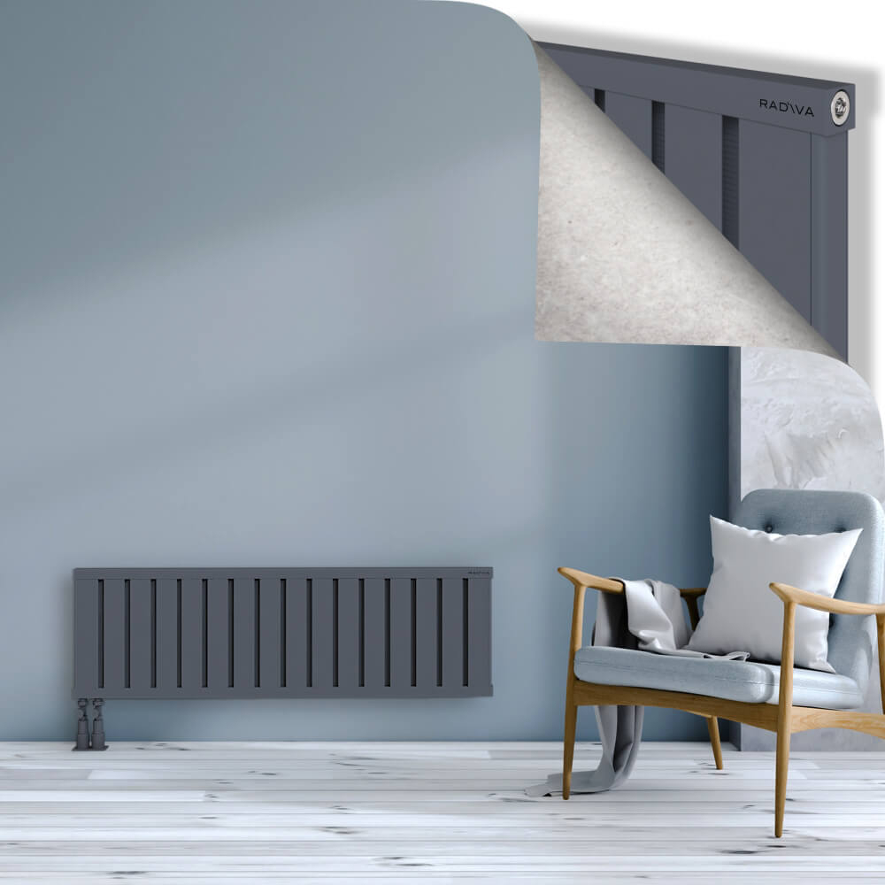 Obi Dekoratif Alüminyum Radyatör 400x1284 Antrasit - 4