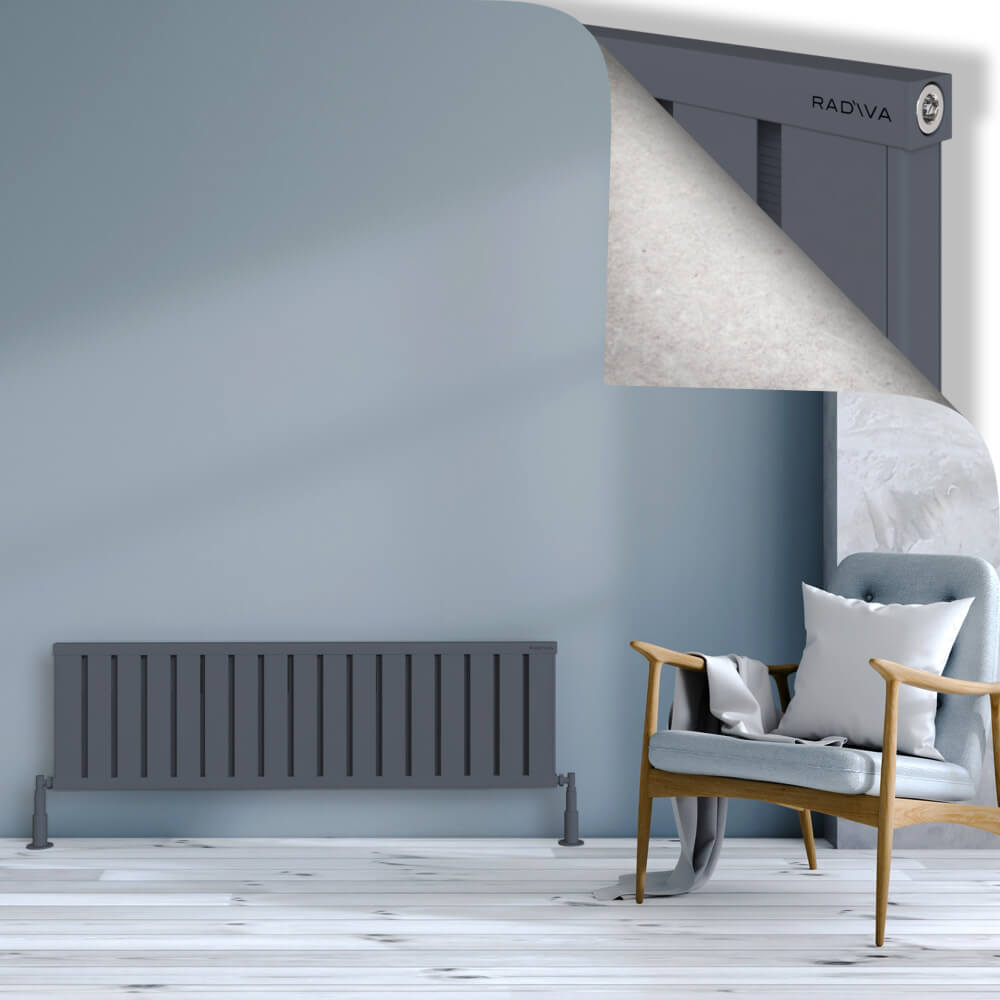 Obi Dekoratif Alüminyum Radyatör 400x1364 Antrasit - 1
