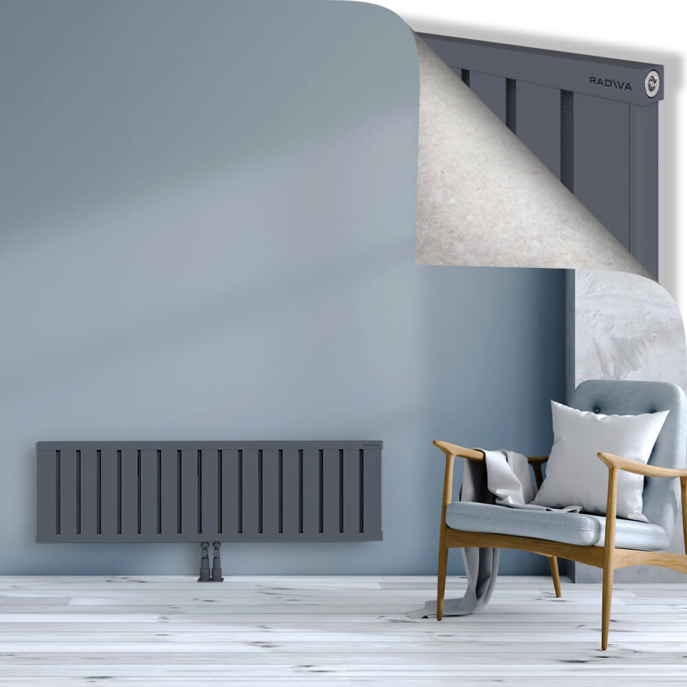 Obi Dekoratif Alüminyum Radyatör 400x1364 Antrasit - 2