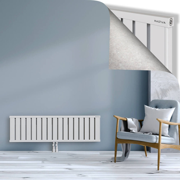 Obi Dekoratif Alüminyum Radyatör 400x1364 Beyaz Alt Orta 50mm