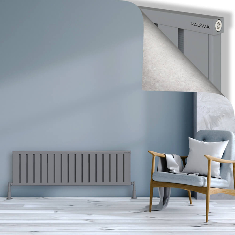 Obi Dekoratif Alüminyum Radyatör 400x1364 Gri
