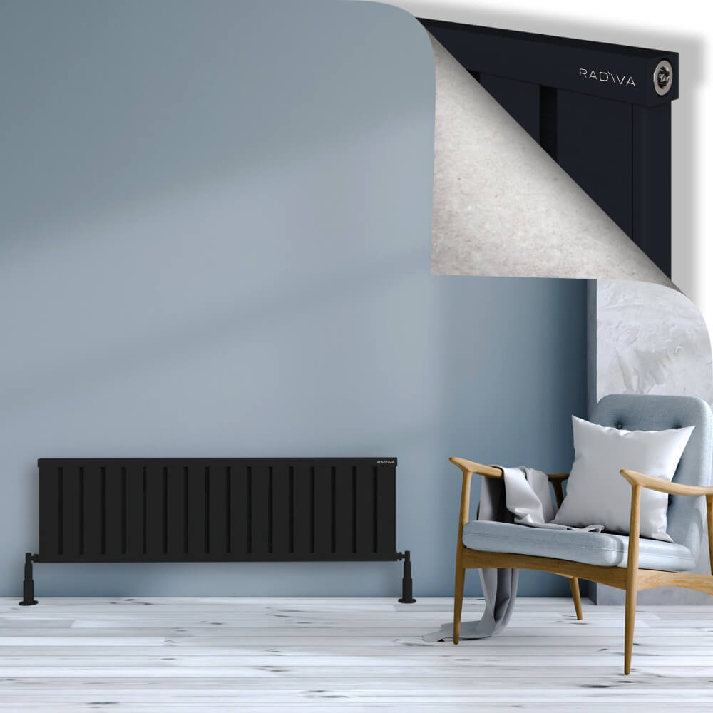 Obi Dekoratif Alüminyum Radyatör 400x1364 Siyah - 1