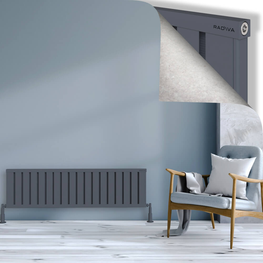Obi Dekoratif Alüminyum Radyatör 400x1444 Antrasit - 1