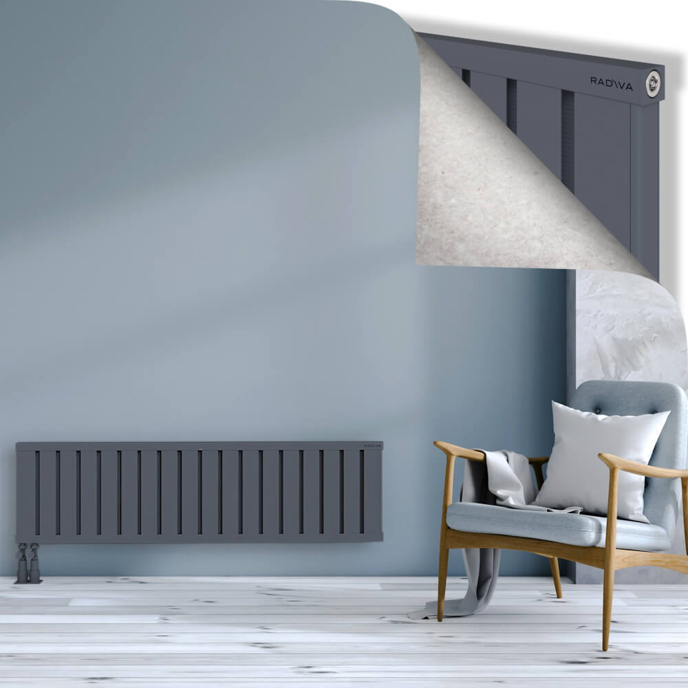 Obi Dekoratif Alüminyum Radyatör 400x1444 Antrasit - 4