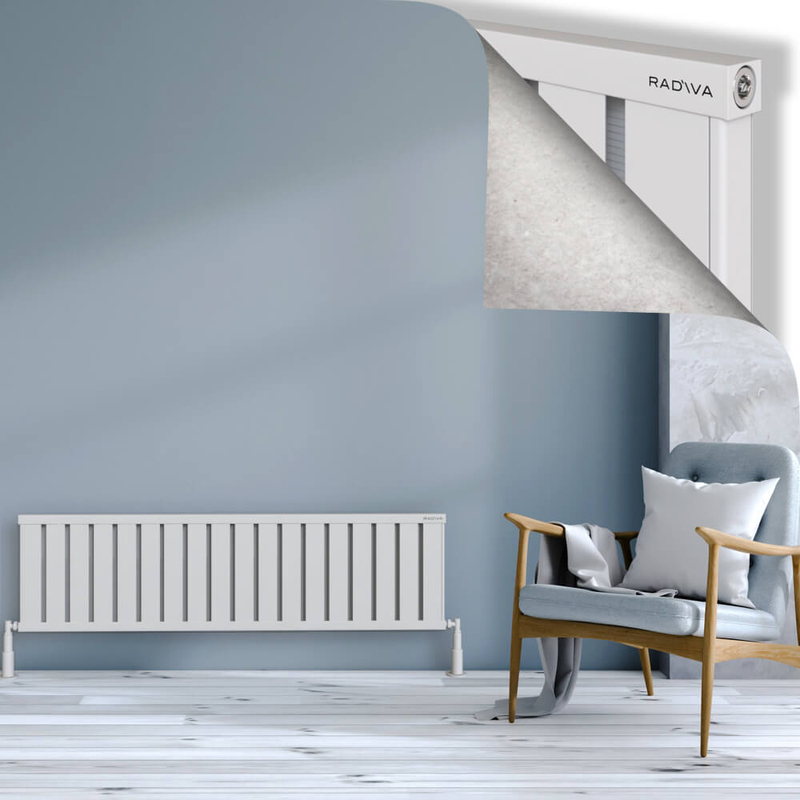 Obi Dekoratif Alüminyum Radyatör 400x1444 Beyaz