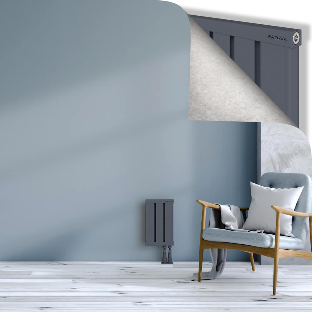 Obi Dekoratif Alüminyum Radyatör 400x244 Antrasit - 3