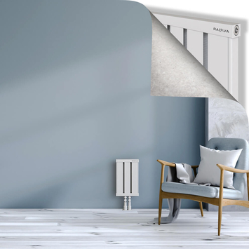 Obi Dekoratif Alüminyum Radyatör 400x244 Beyaz Alt Orta 50mm