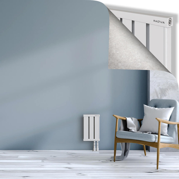 Obi Dekoratif Alüminyum Radyatör 400x244 Beyaz Alt Sağ 50mm