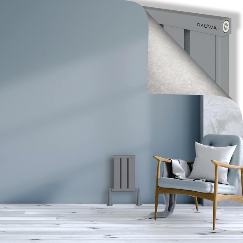 Obi Dekoratif Alüminyum Radyatör 400x244 Gri 