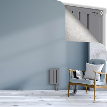 Obi Dekoratif Alüminyum Radyatör 400x244 Gri Alt Sağ 50mm