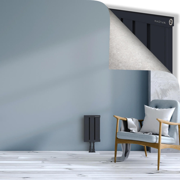 Obi Dekoratif Alüminyum Radyatör 400x244 Koyu Antrasit Alt Orta 50mm