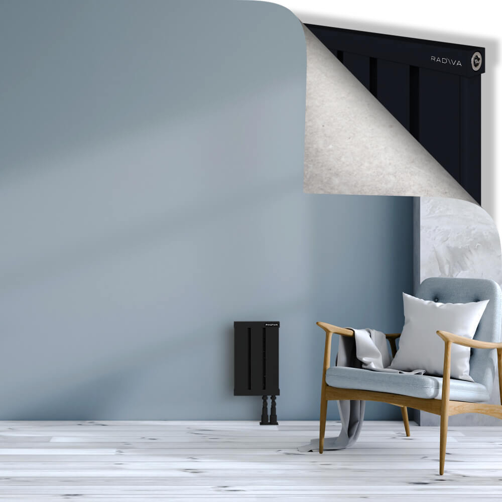 Obi Dekoratif Alüminyum Radyatör 400x244 Siyah - 3