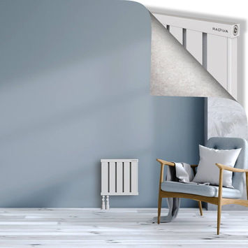 Obi Dekoratif Alüminyum Radyatör 400x404 Beyaz Alt Sol 50mm