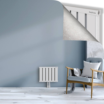 Obi Dekoratif Alüminyum Radyatör 400x484 Beyaz Alt Orta 50mm