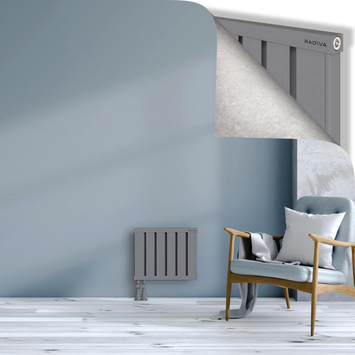 Obi Dekoratif Alüminyum Radyatör 400x484 Gri Alt Sol 50mm
