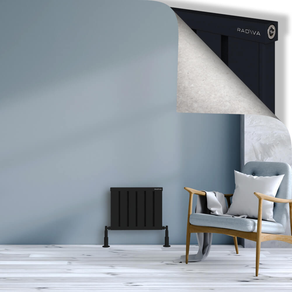 Obi Dekoratif Alüminyum Radyatör 400x484 Siyah - 1