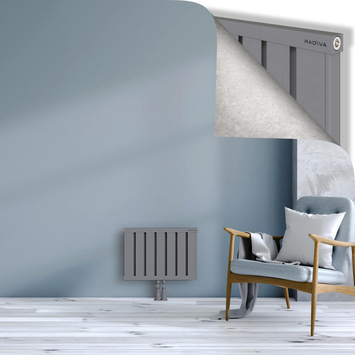 Obi Dekoratif Alüminyum Radyatör 400x564 Gri Alt Orta 50mm