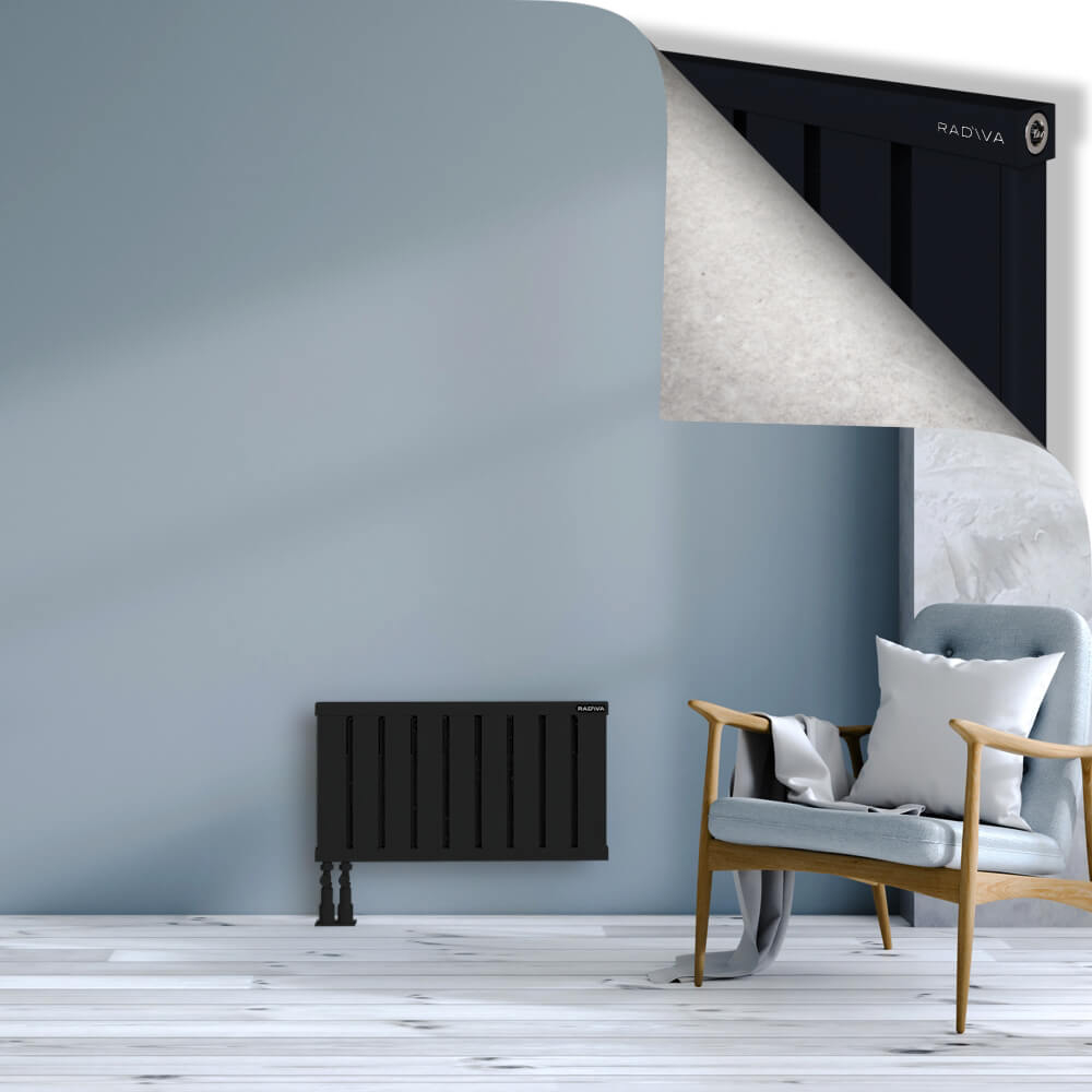 Obi Dekoratif Alüminyum Radyatör 400x724 Siyah - 4