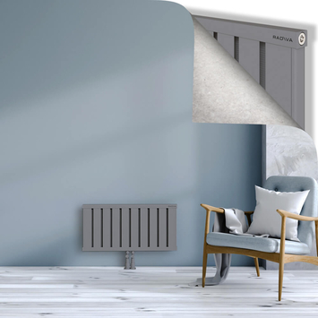 Obi Dekoratif Alüminyum Radyatör 400x804 Gri Alt Orta 50mm