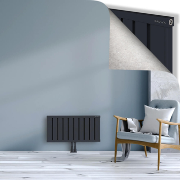Obi Dekoratif Alüminyum Radyatör 400x804 Koyu Antrasit Alt Orta 50mm