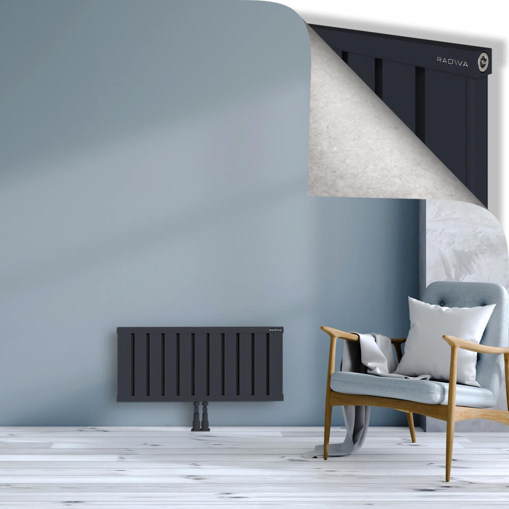 Obi Dekoratif Alüminyum Radyatör 400x884 Koyu Antrasit - 2