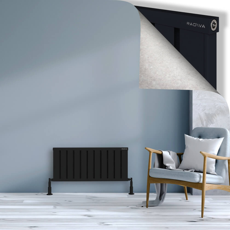 Obi Dekoratif Alüminyum Radyatör 400x884 Siyah 