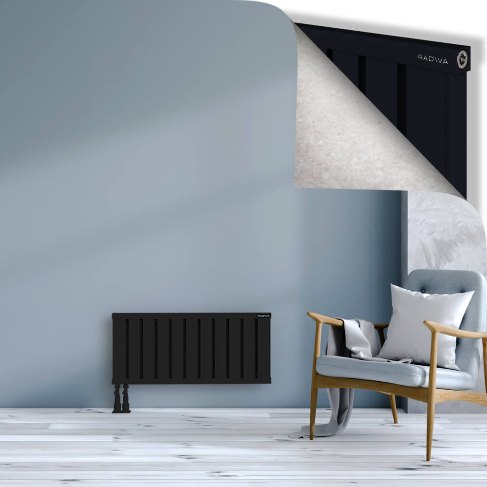 Obi Dekoratif Alüminyum Radyatör 400x884 Siyah - 4