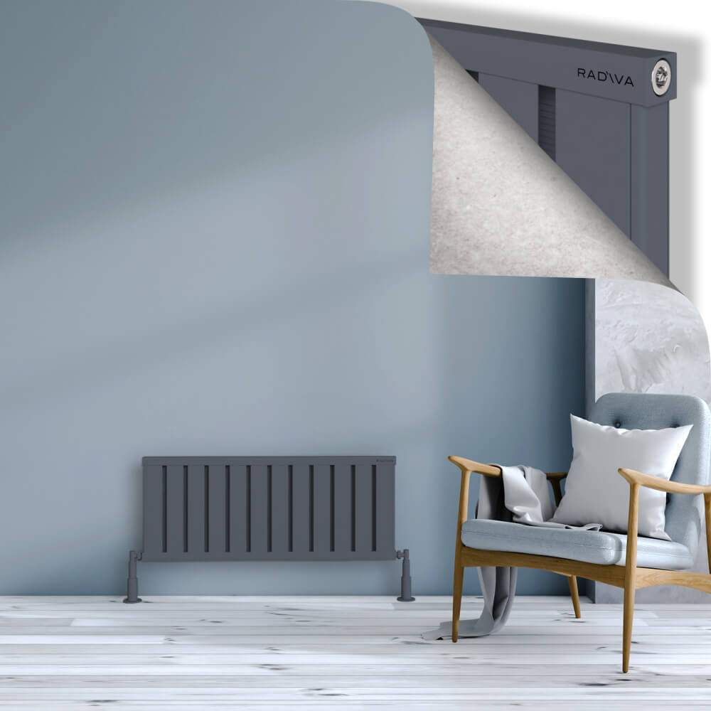 Obi Dekoratif Alüminyum Radyatör 400x964 Antrasit - 1