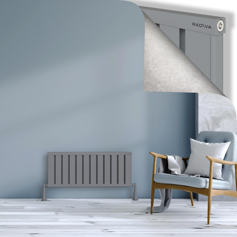 Obi Dekoratif Alüminyum Radyatör 400x964 Gri 