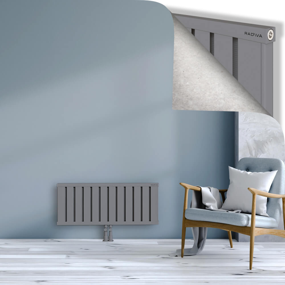 Obi Dekoratif Alüminyum Radyatör 400x964 Gri - 2