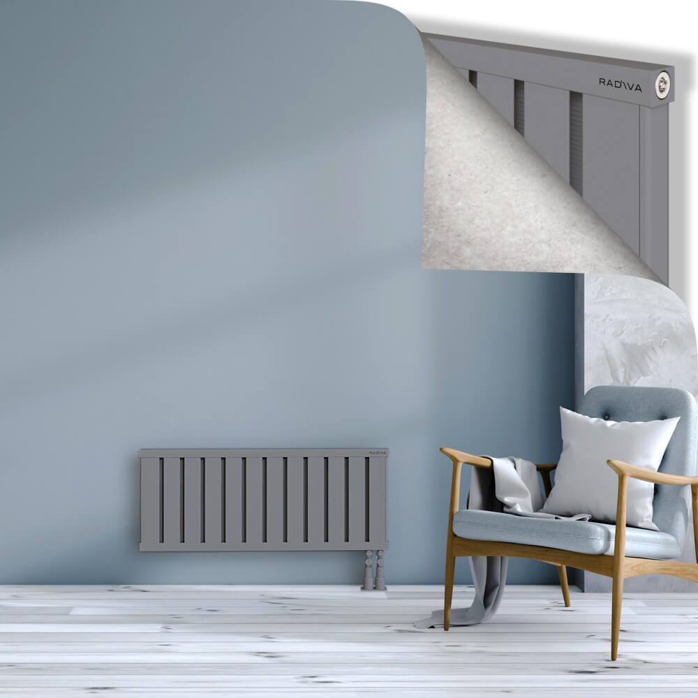 Obi Dekoratif Alüminyum Radyatör 400x964 Gri - 3