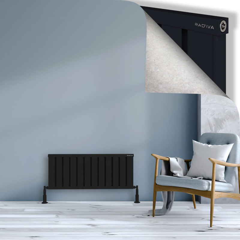 Obi Dekoratif Alüminyum Radyatör 400x964 Siyah 