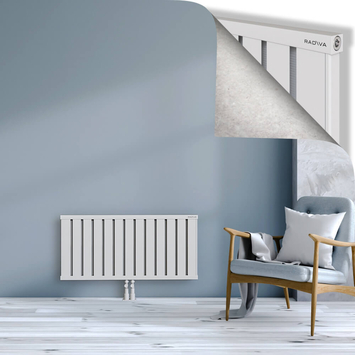 Obi Dekoratif Alüminyum Radyatör 500x1044 Beyaz Alt Orta 50mm