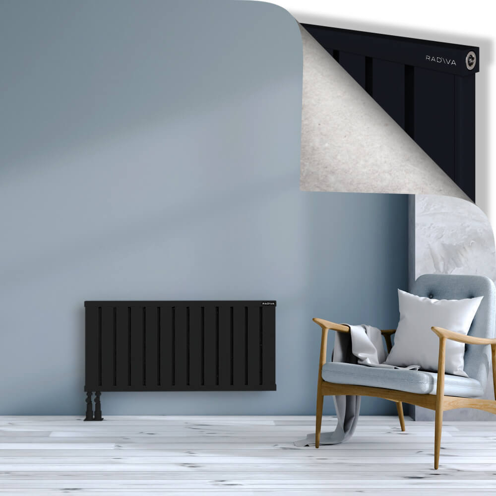Obi Dekoratif Alüminyum Radyatör 500x1044 Siyah - 4
