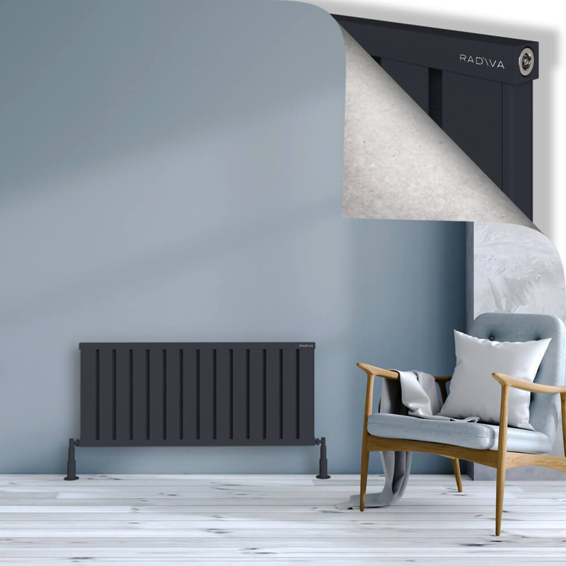 Obi Dekoratif Alüminyum Radyatör 500x1124 Koyu Antrasit