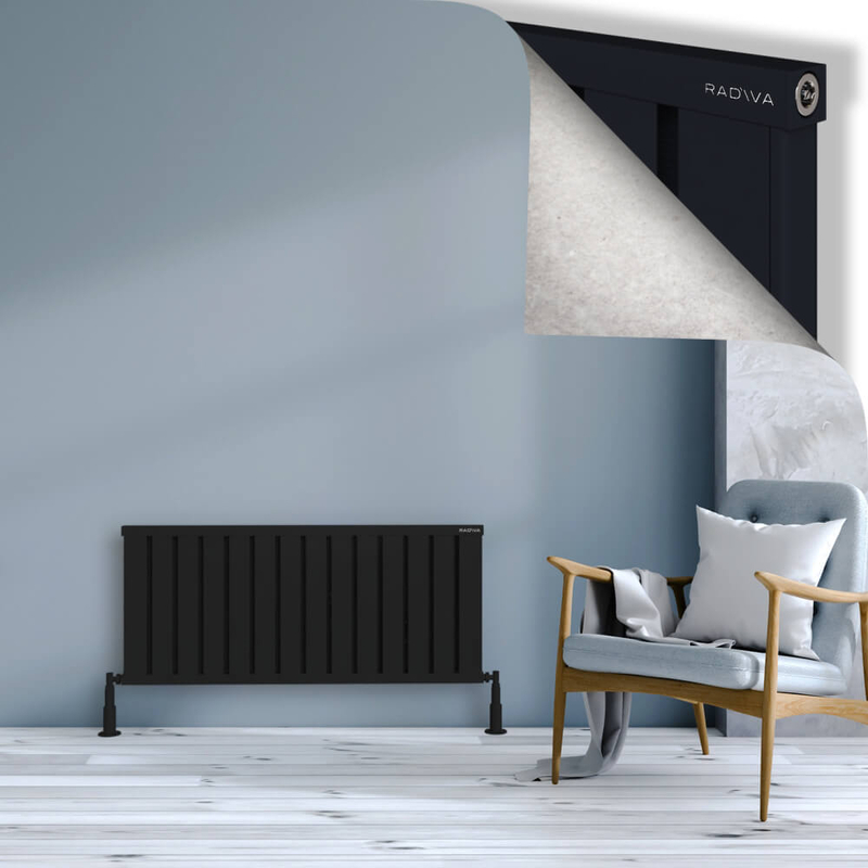 Obi Dekoratif Alüminyum Radyatör 500x1124 Siyah 