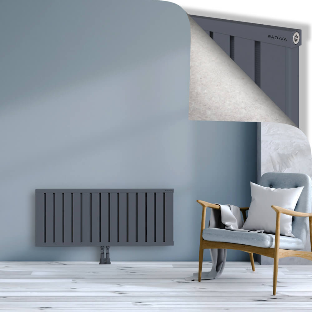 Obi Dekoratif Alüminyum Radyatör 500x1204 Antrasit - 2
