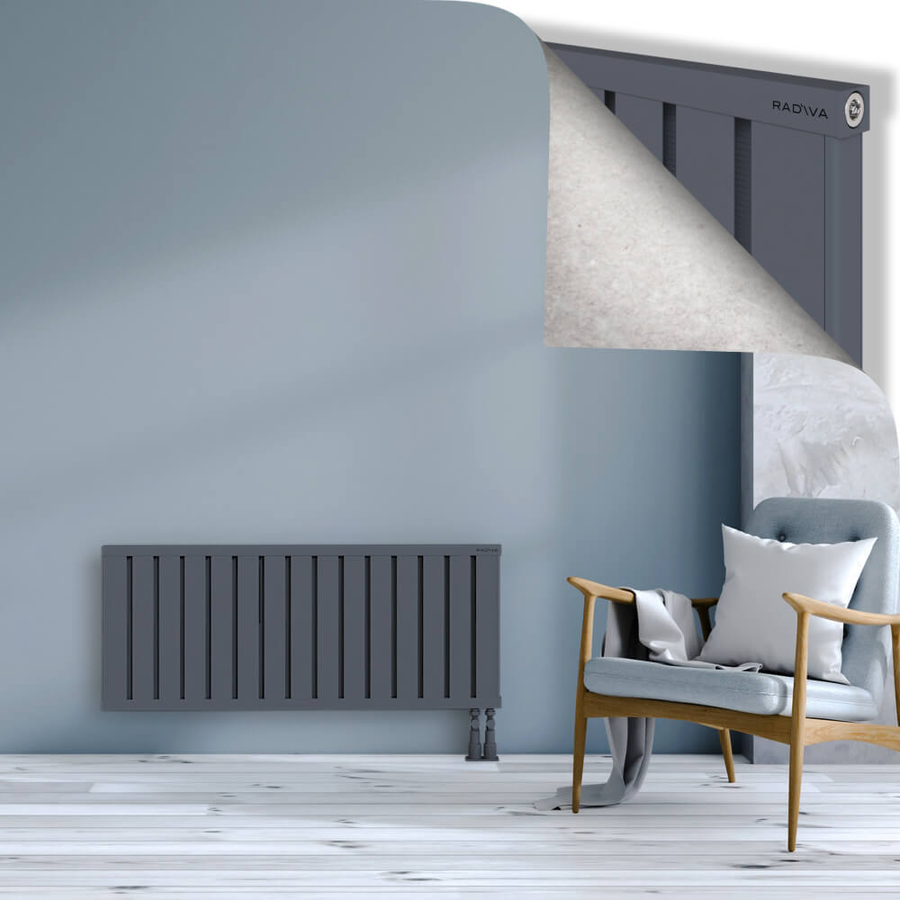 Obi Dekoratif Alüminyum Radyatör 500x1204 Antrasit - 3