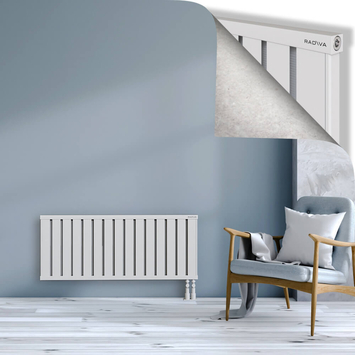Obi Dekoratif Alüminyum Radyatör 500x1204 Beyaz Alt Sağ 50mm