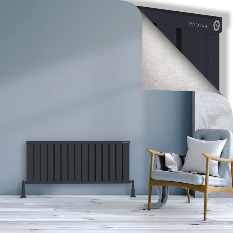 Obi Dekoratif Alüminyum Radyatör 500x1204 Koyu Antrasit 